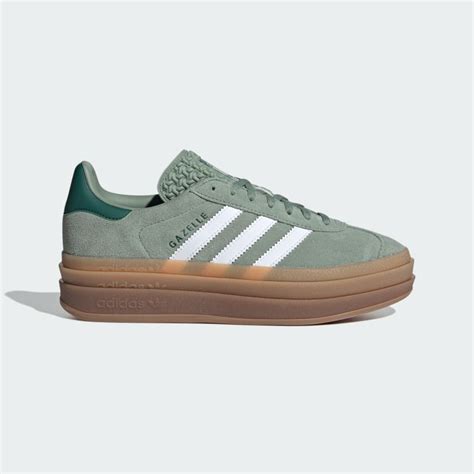 Adidas platform shoes green